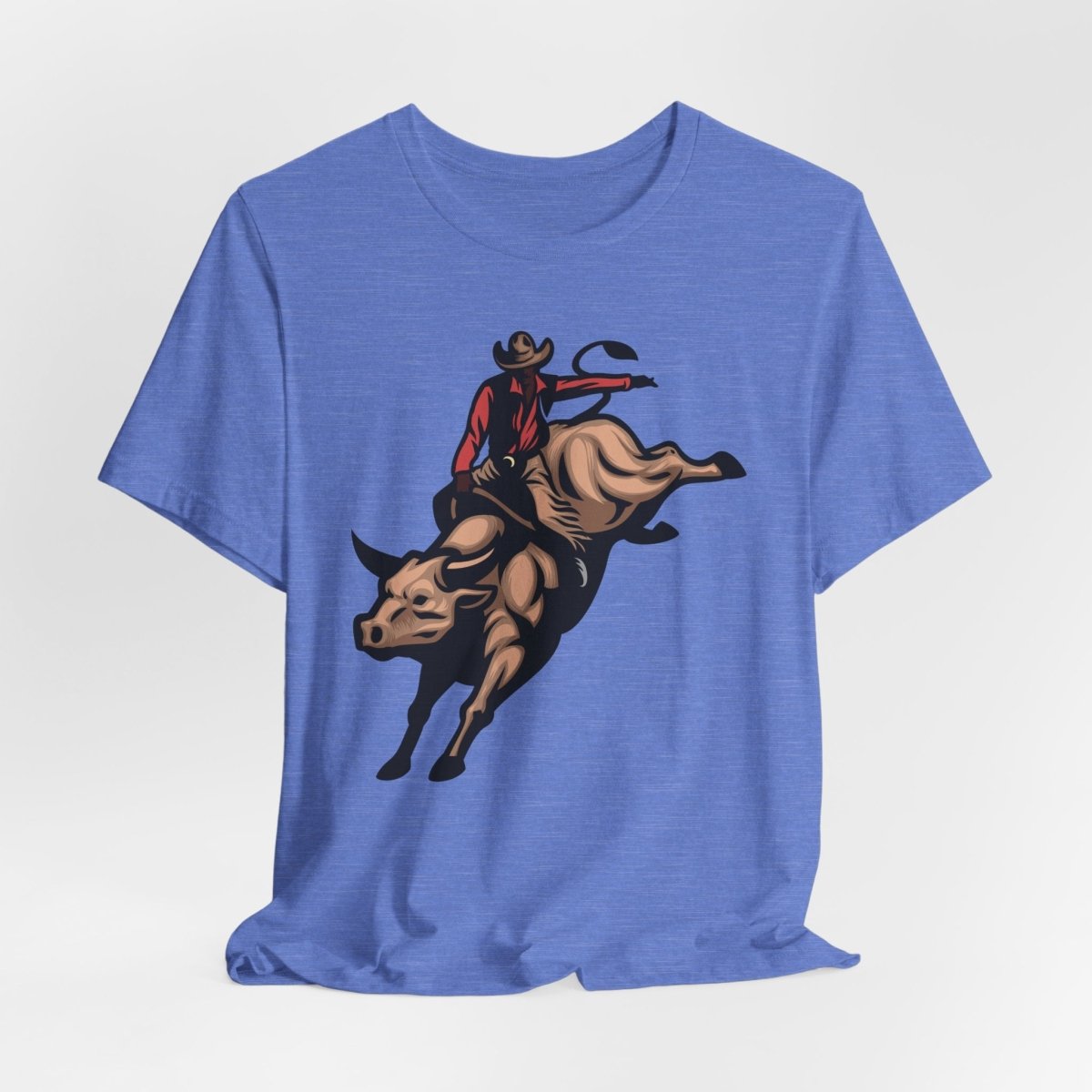 Cowboy Bull Ride Shirt - Afrocentric Art by The Trini Gee