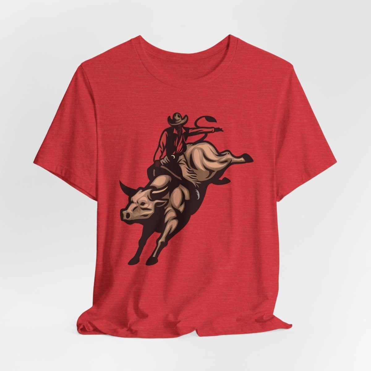 Cowboy Bull Ride Shirt - Afrocentric Art by The Trini Gee