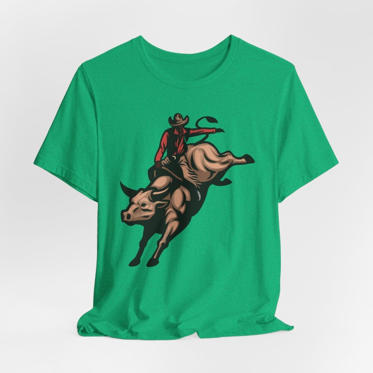 Cowboy Bull Ride Shirt - Afrocentric Art by The Trini Gee