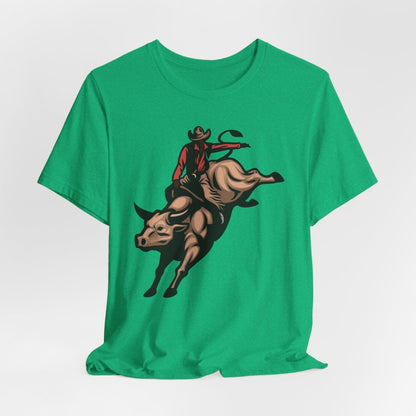 Cowboy Bull Ride Shirt - Afrocentric Art by The Trini Gee