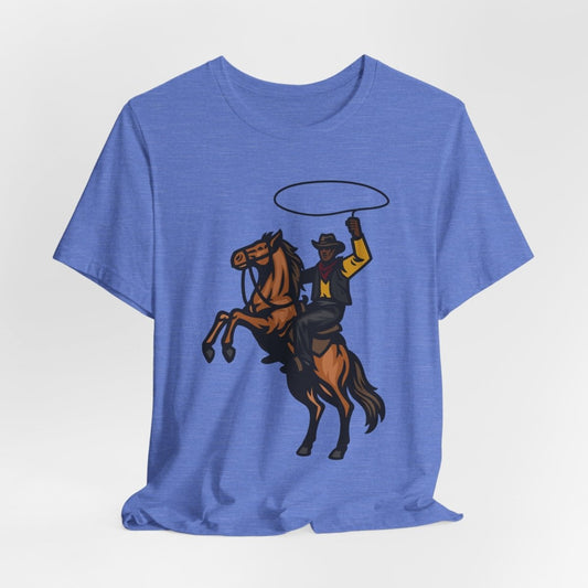 Cowboy Lasso Shirt - Afrocentric Art by The Trini Gee