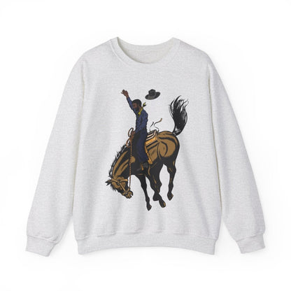 Cowboy Sweatshirt - Afrocentric Art by The Trini Gee