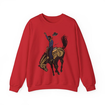 Cowboy Sweatshirt - Afrocentric Art by The Trini Gee