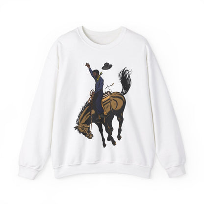 Cowboy Sweatshirt - Afrocentric Art by The Trini Gee