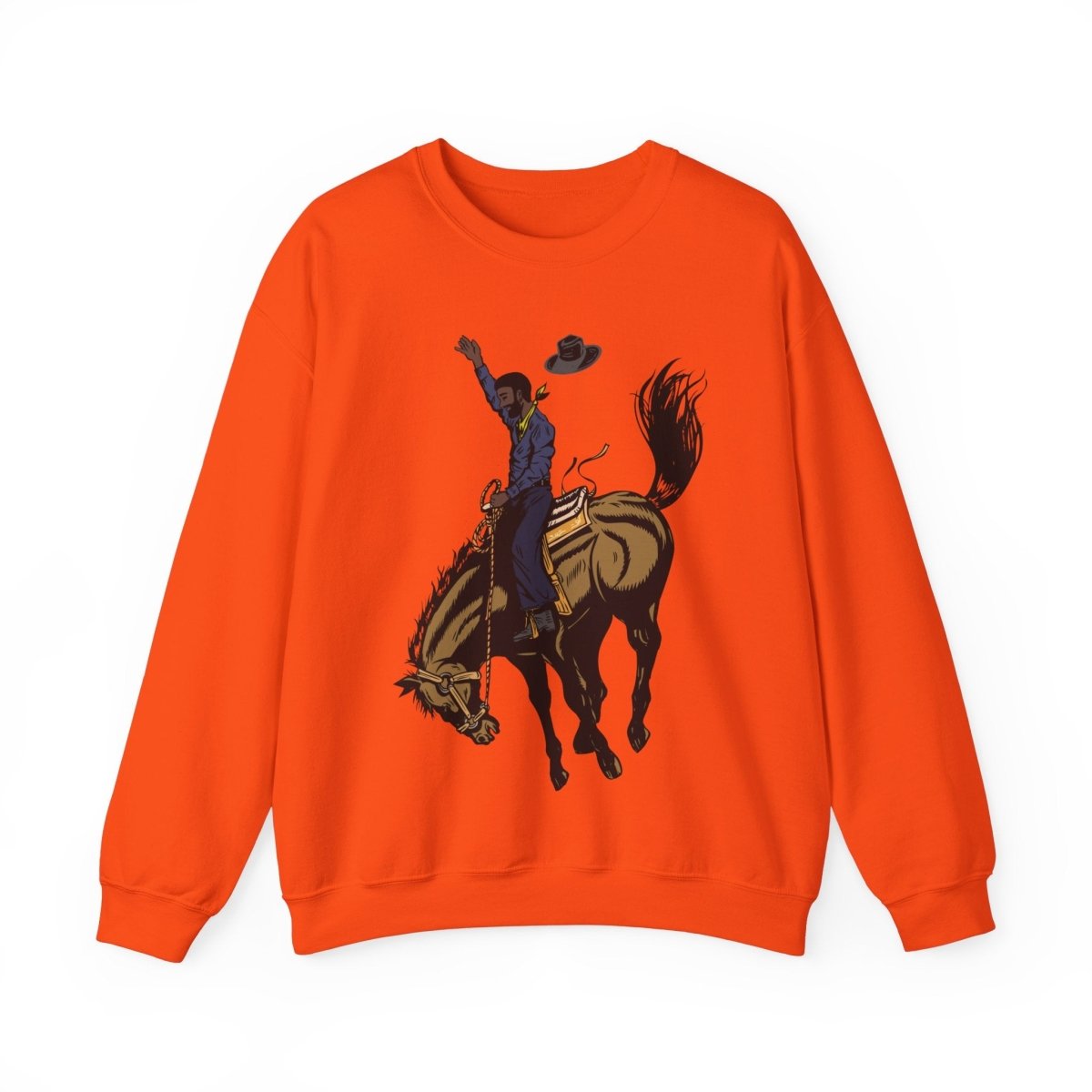 Cowboy Sweatshirt - Afrocentric Art by The Trini Gee