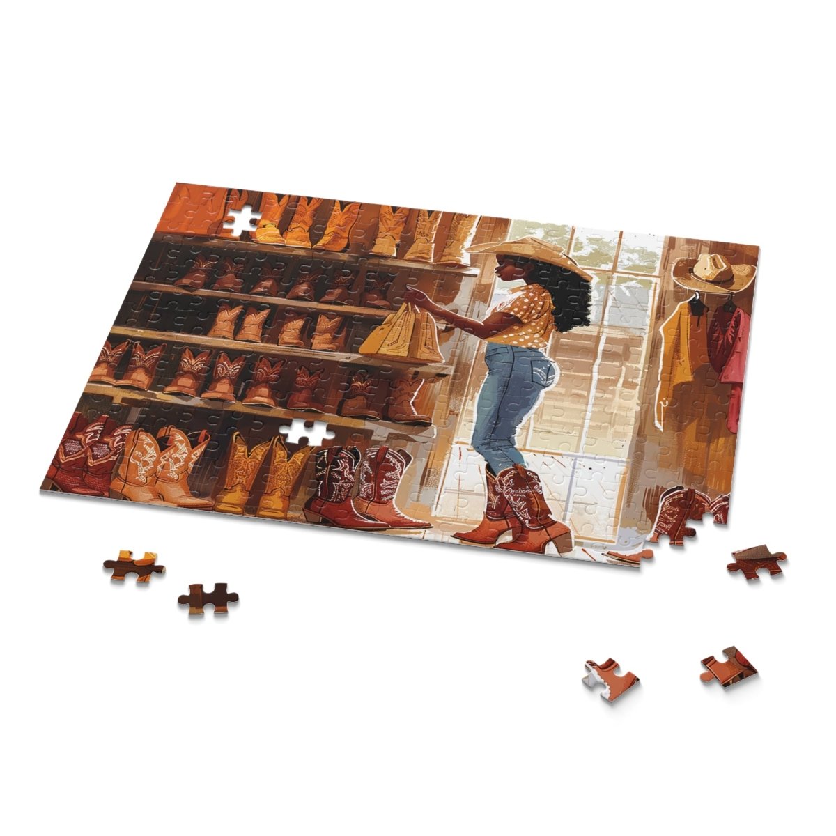 Cowgirl Shopping Puzzle - The Trini Gee