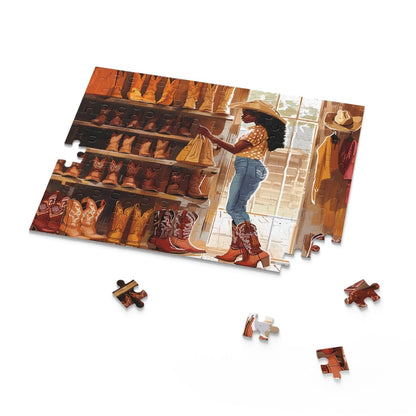 Cowgirl Shopping Puzzle - The Trini Gee