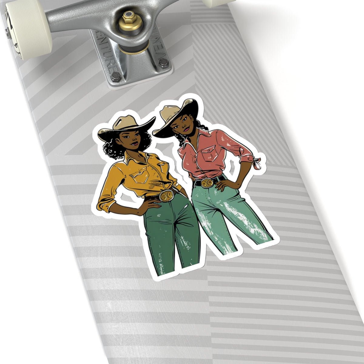 Cowgirls Sticker - Afrocentric Art by The Trini Gee