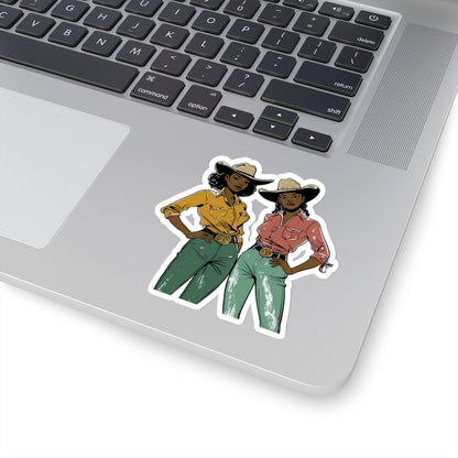 Cowgirls Sticker - Afrocentric Art by The Trini Gee
