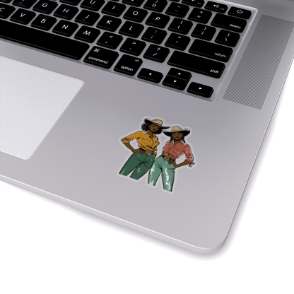 Cowgirls Sticker - Afrocentric Art by The Trini Gee