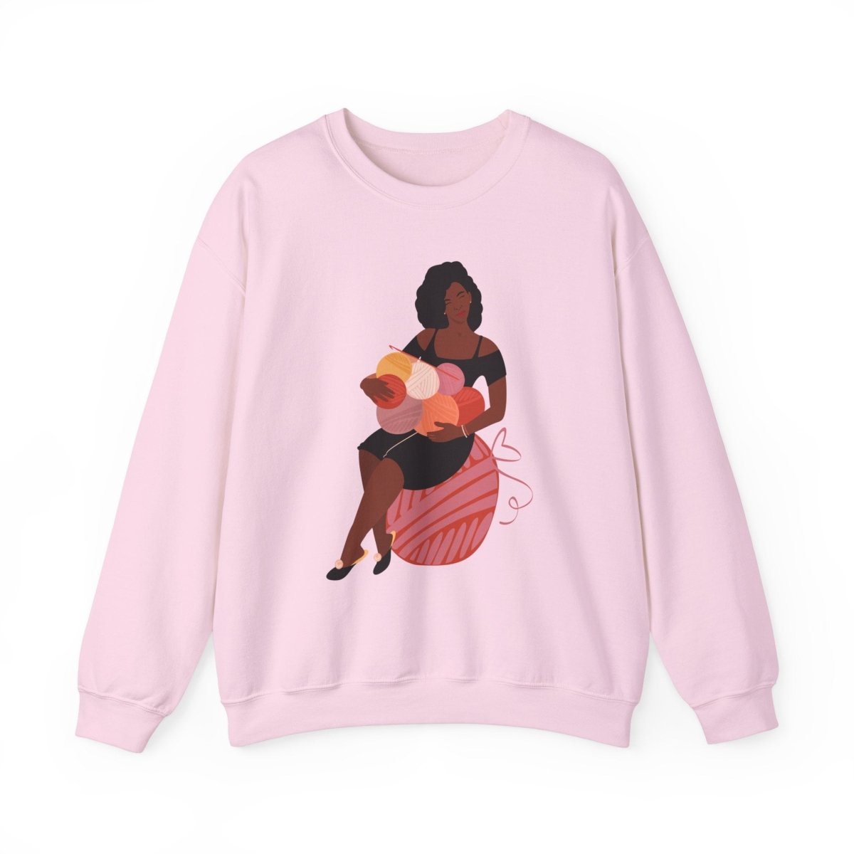 Crochet Knit Sweatshirt - Afrocentric Art by The Trini Gee