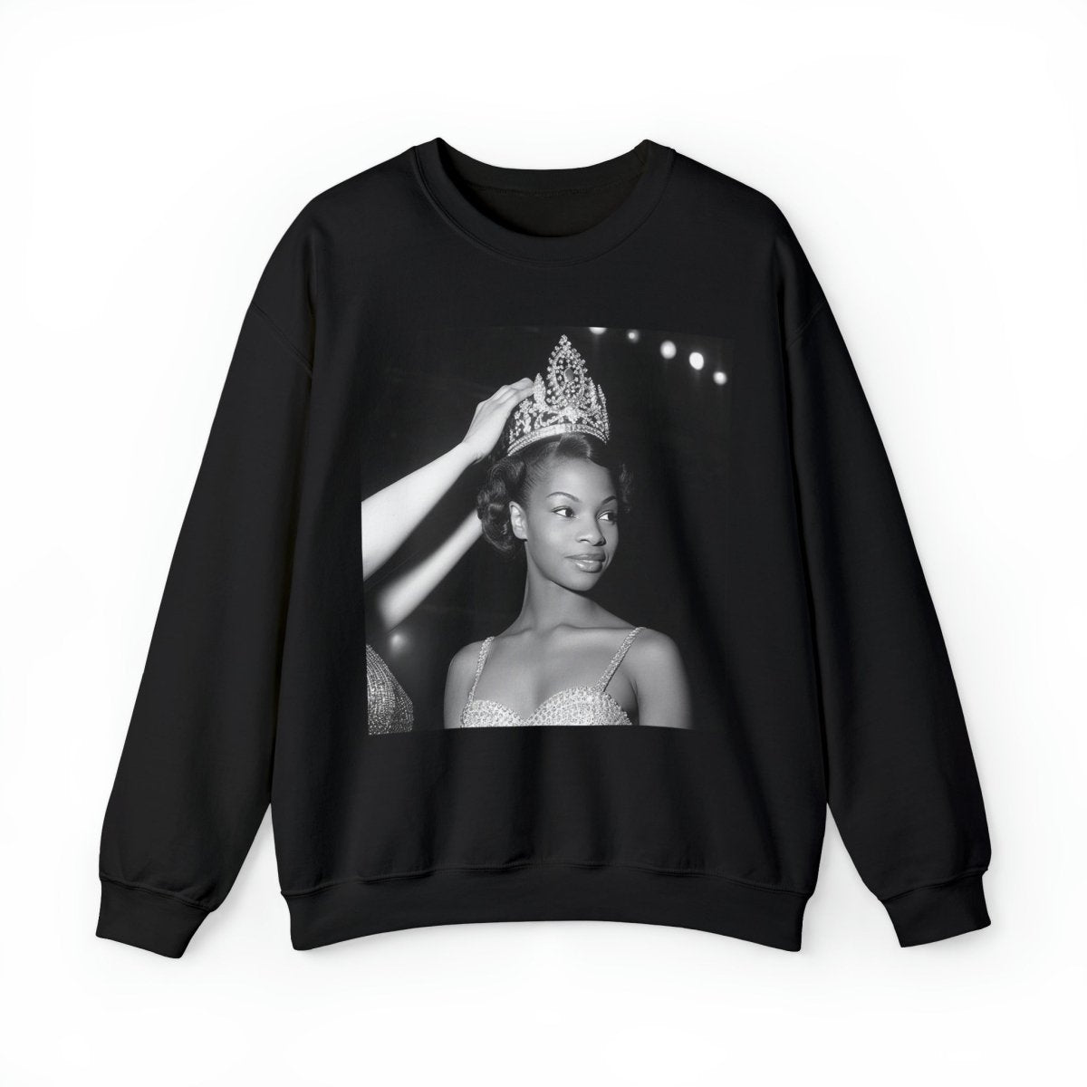 Crowned Queen Sweatshirt - Afrocentric Art by The Trini Gee