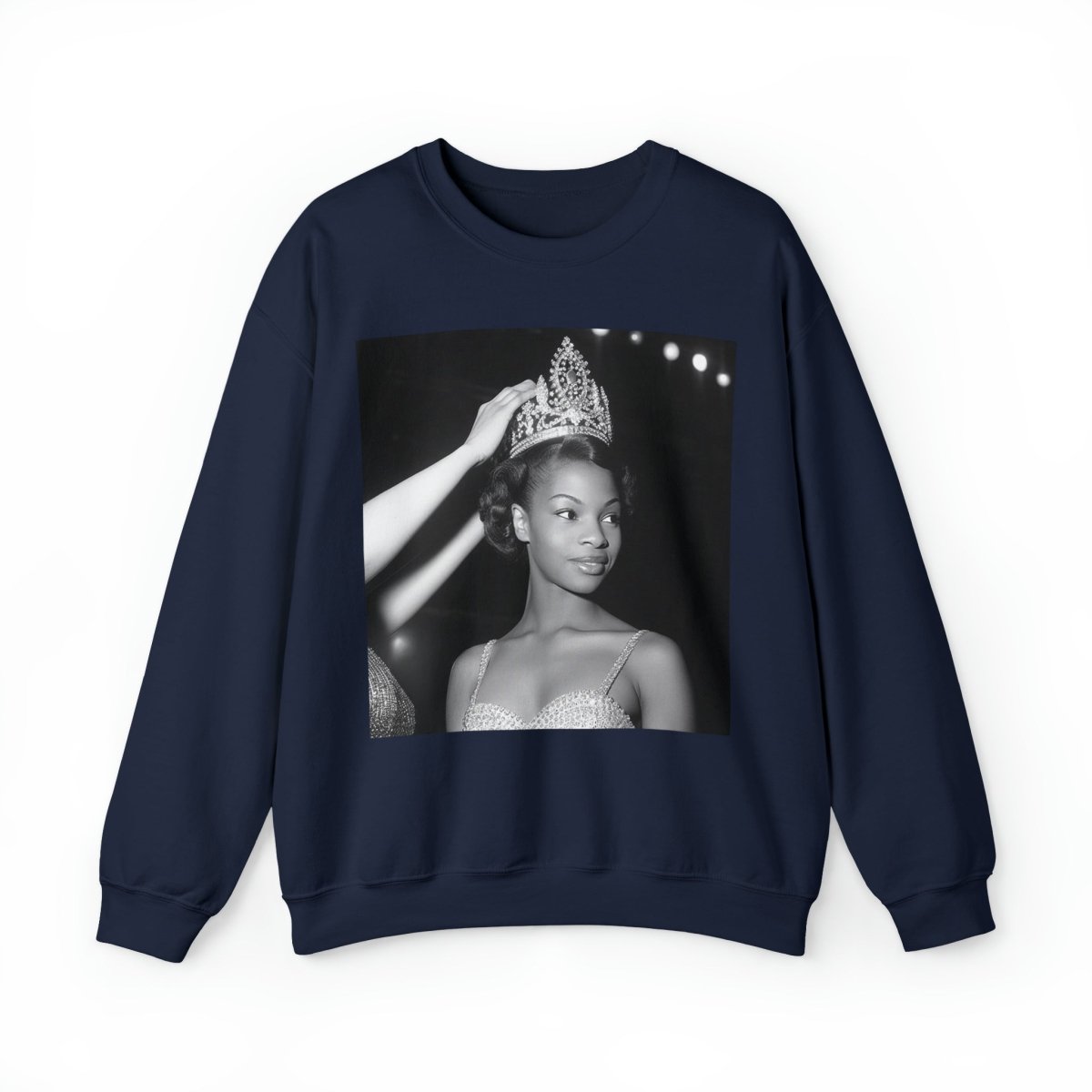 Crowned Queen Sweatshirt - Afrocentric Art by The Trini Gee