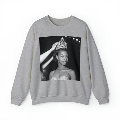 Crowned Queen Sweatshirt - Afrocentric Art by The Trini Gee