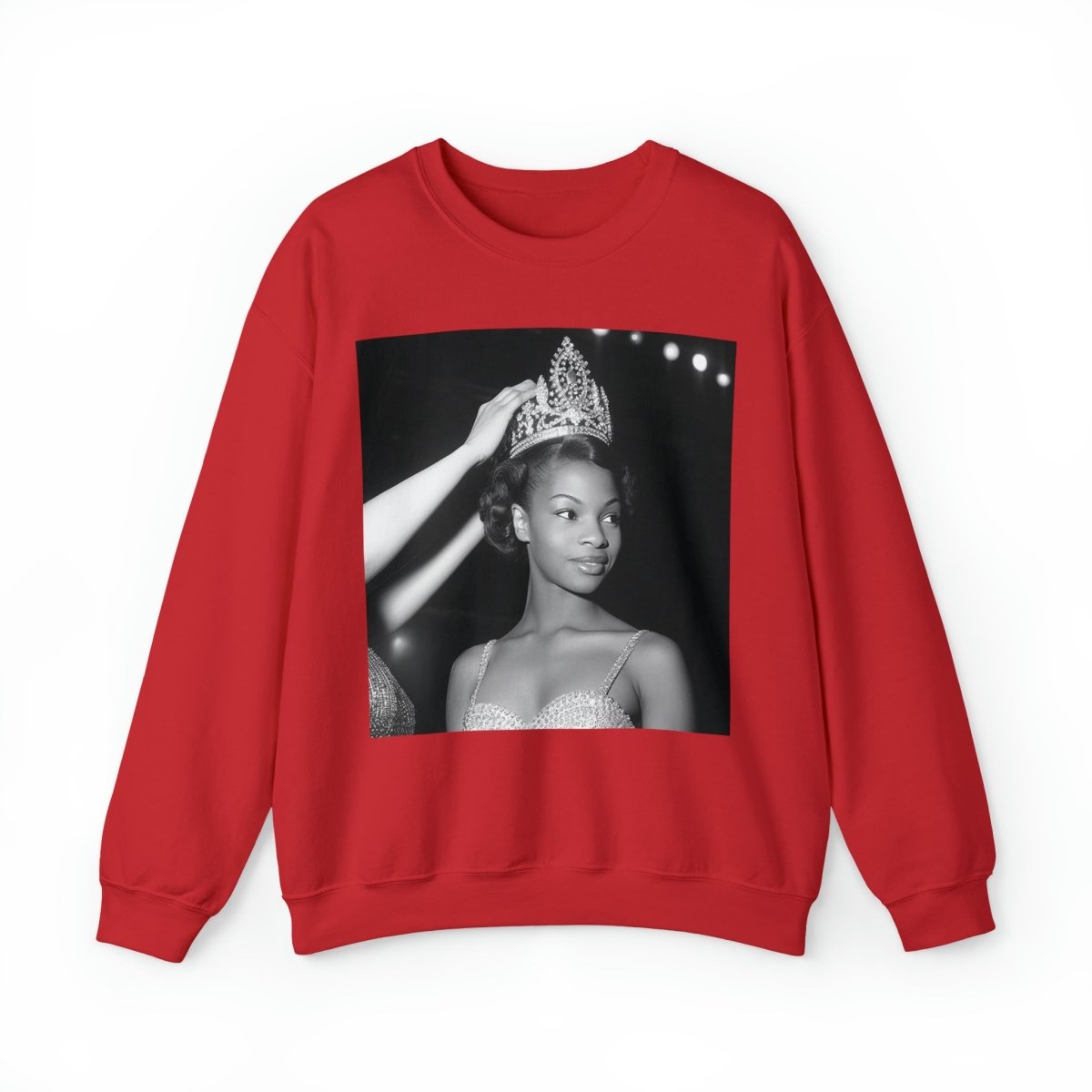 Crowned Queen Sweatshirt - Afrocentric Art by The Trini Gee