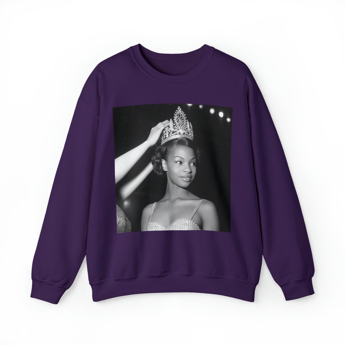 Crowned Queen Sweatshirt - Afrocentric Art by The Trini Gee