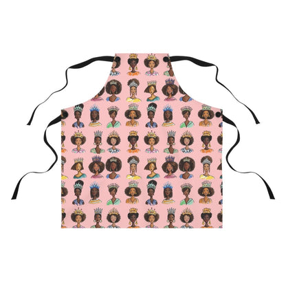 Crowned Queens Apron - Afrocentric Art by The Trini Gee