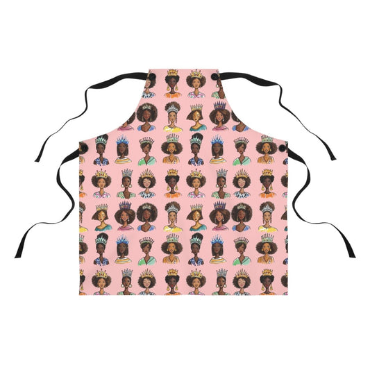 Crowned Queens Apron - Afrocentric Art by The Trini Gee