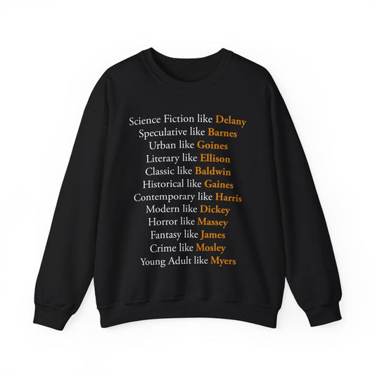 Custom Black Authors Sweatshirt - Afrocentric Art by The Trini Gee