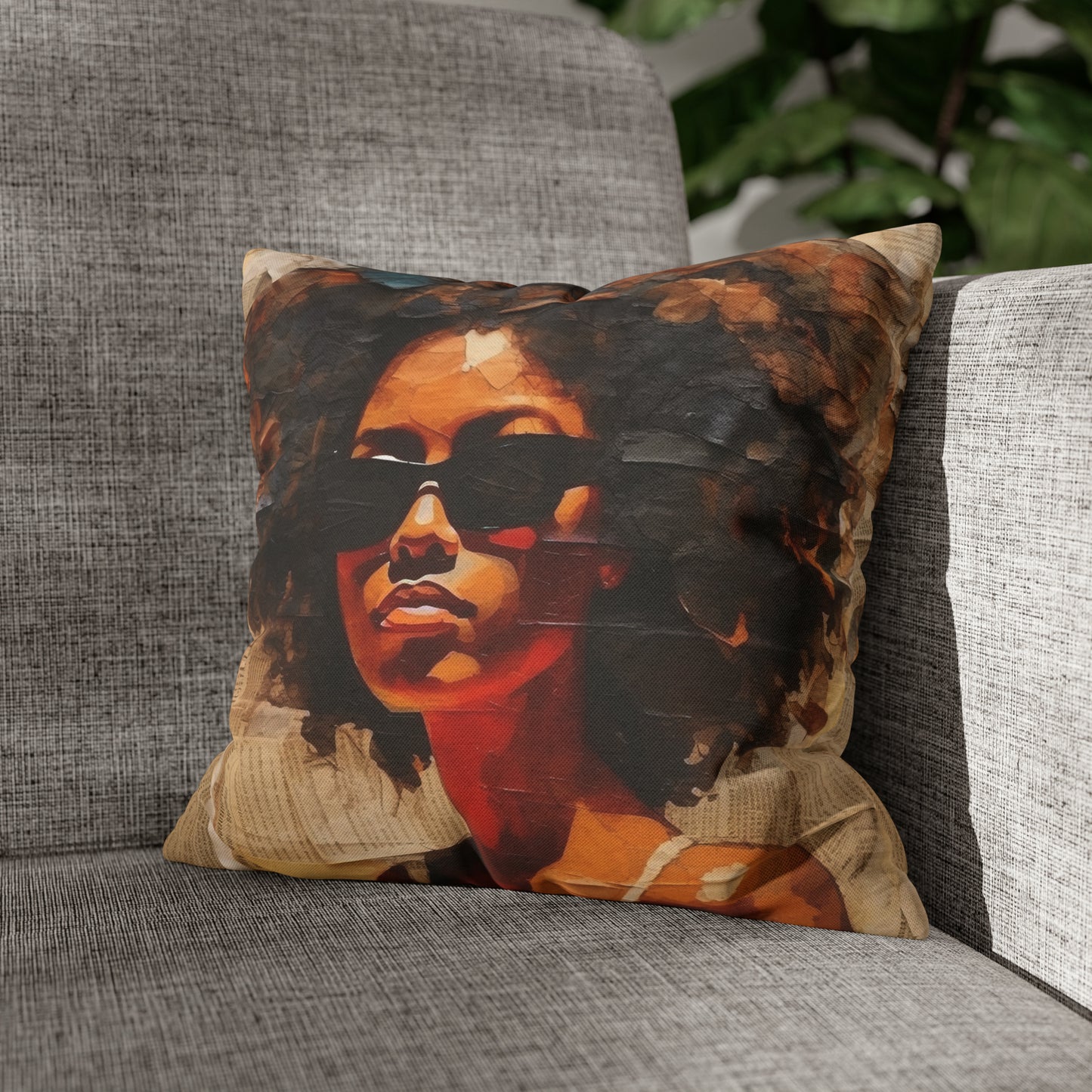 Afro Sunglasses Pillow