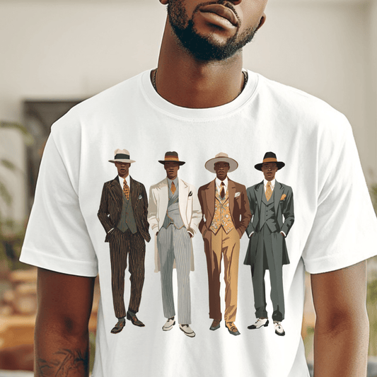 Dapper Gentlemen Shirt - Afrocentric Art by The Trini Gee