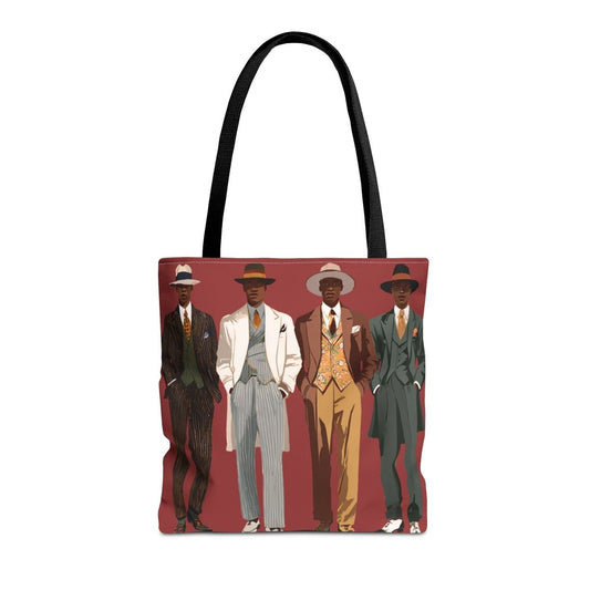 Dapper Gents Tote Bag - Afrocentric Art by The Trini Gee