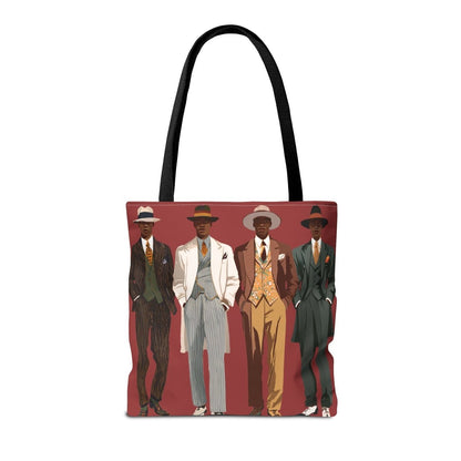 Dapper Gents Tote Bag - Afrocentric Art by The Trini Gee