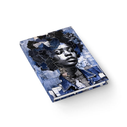 Denim Girl Journal - Afrocentric Art by The Trini Gee