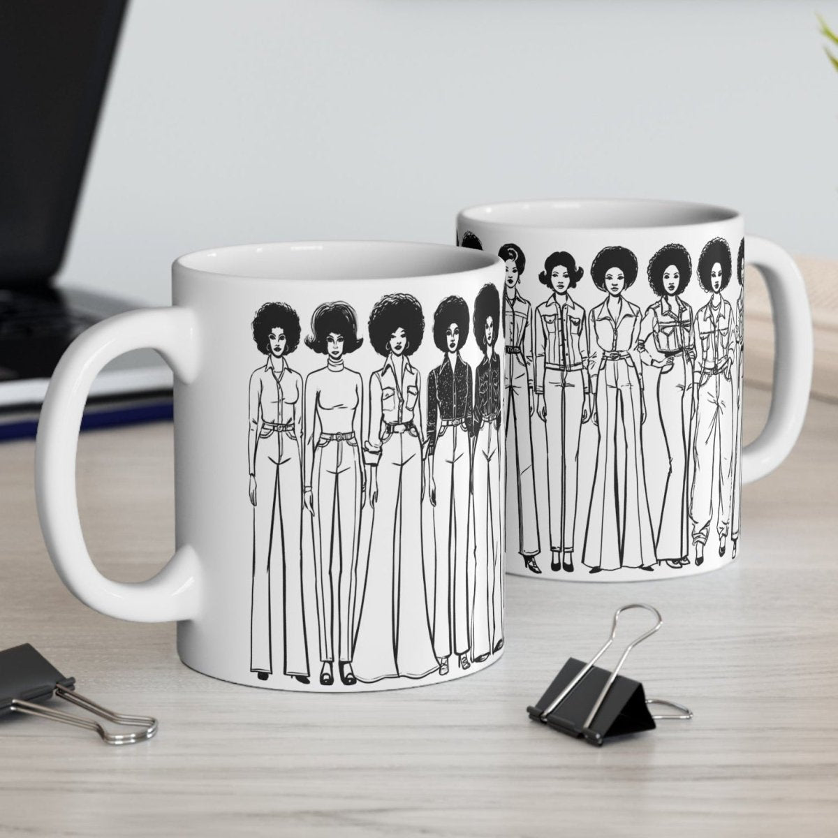 Denim Ladies Mug - Afrocentric Art by The Trini Gee