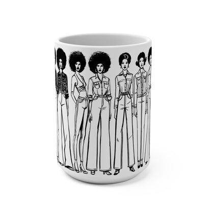Denim Ladies Mug - Afrocentric Art by The Trini Gee