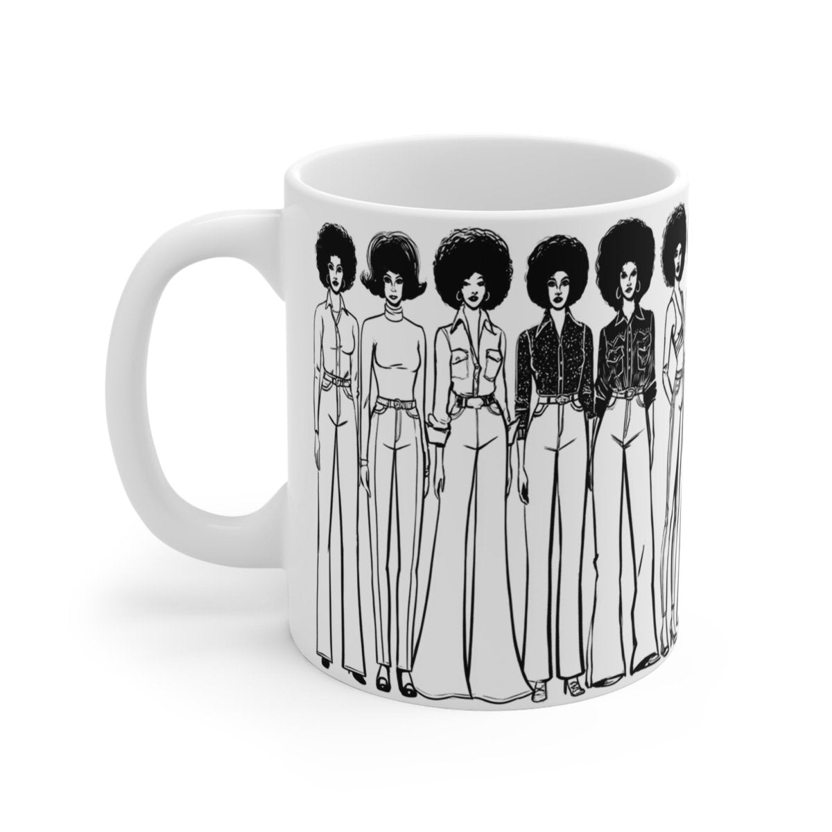 Denim Ladies Mug - Afrocentric Art by The Trini Gee