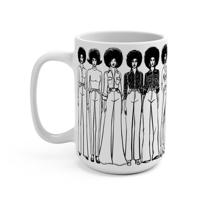 Denim Ladies Mug - Afrocentric Art by The Trini Gee