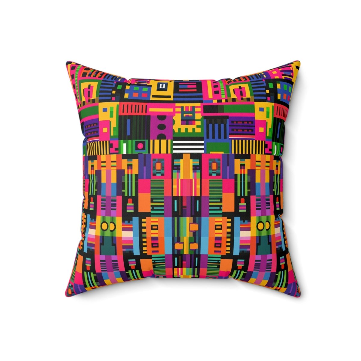 Digital Kente Throw Pillow - Afrocentric Art by The Trini Gee