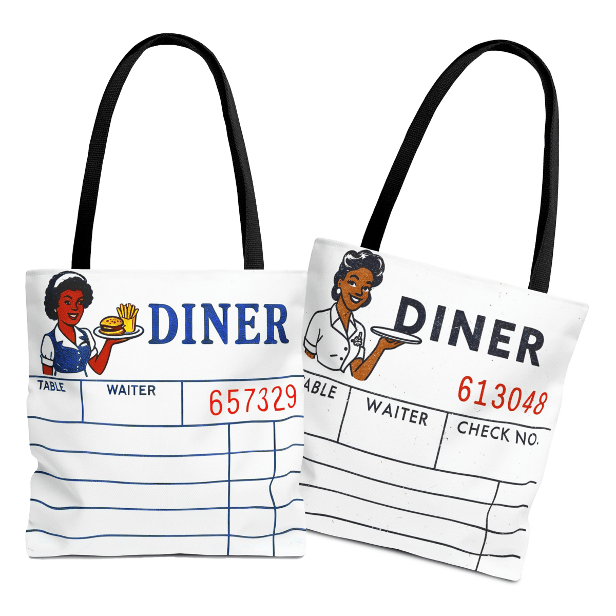 Diner Tote Bag - Afrocentric Art by The Trini Gee
