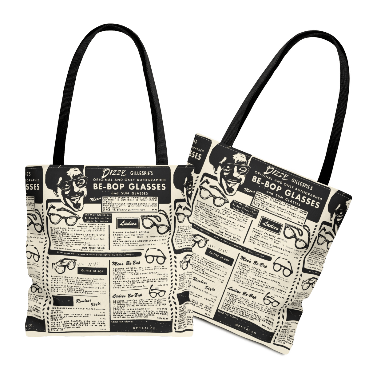 Dizzy Be - Bop Tote Bag - Afrocentric Art by The Trini Gee