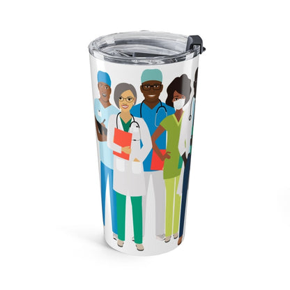 Doctors and Nurses Tumbler - Afrocentric Art by The Trini Gee