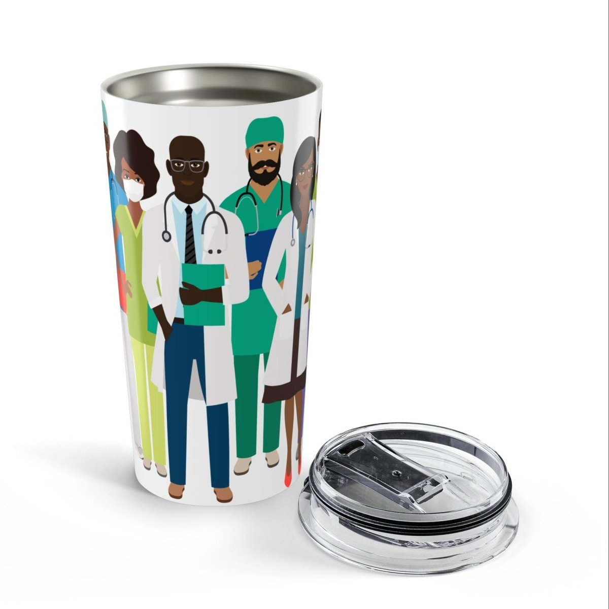 Doctors and Nurses Tumbler - Afrocentric Art by The Trini Gee