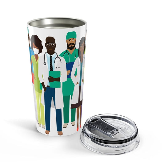 Doctors and Nurses Tumbler - Afrocentric Art by The Trini Gee