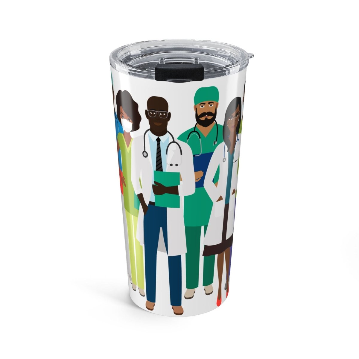 Doctors and Nurses Tumbler - Afrocentric Art by The Trini Gee