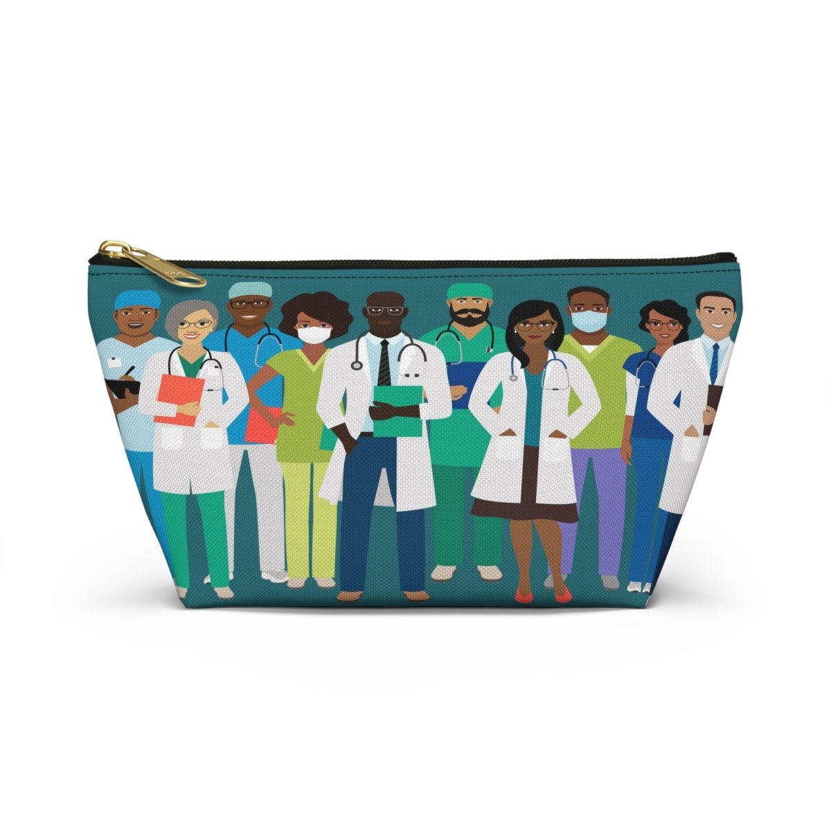 Doctors Medical Professionals T - bottom Pouch - Afrocentric Art by The Trini Gee
