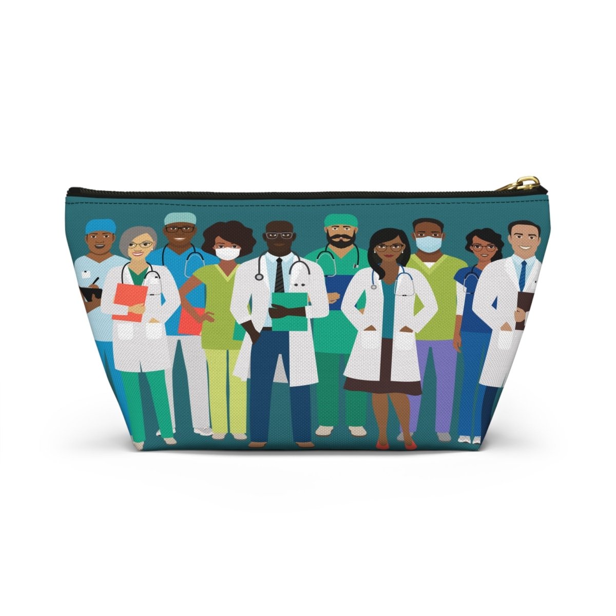Doctors Medical Professionals T - bottom Pouch - Afrocentric Art by The Trini Gee