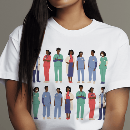Doctors Nurses Shirt - Afrocentric Art by The Trini Gee