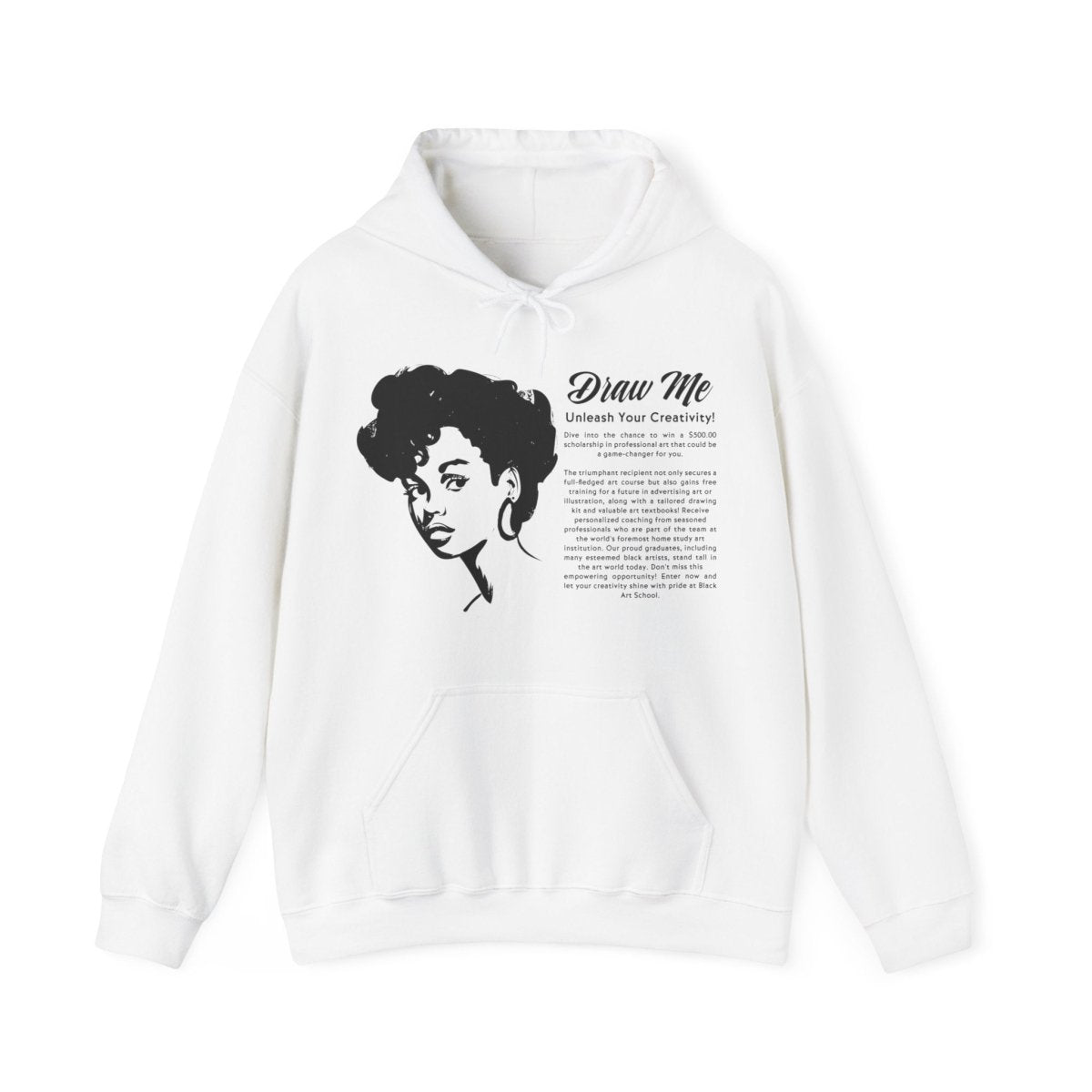 Draw Me Hoodie - Afrocentric Art by The Trini Gee