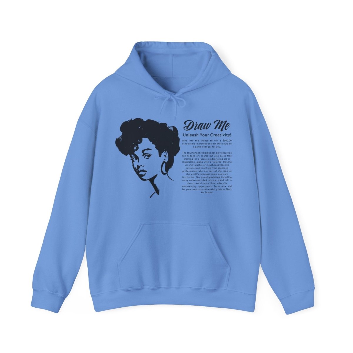 Draw Me Hoodie - Afrocentric Art by The Trini Gee