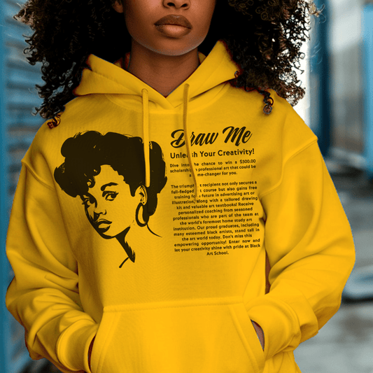 Draw Me Hoodie - Afrocentric Art by The Trini Gee