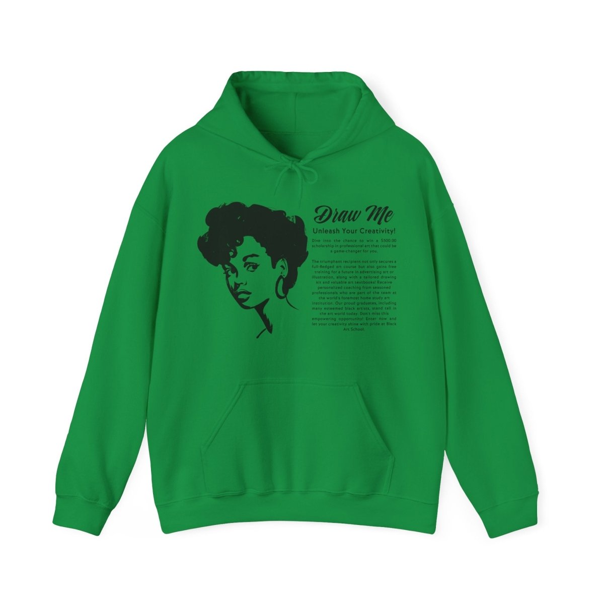 Draw Me Hoodie - Afrocentric Art by The Trini Gee