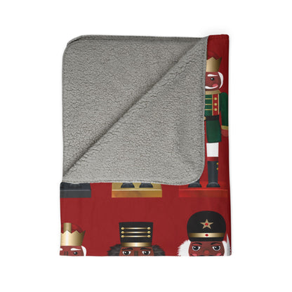 Nutcrackers Sherpa Blanket