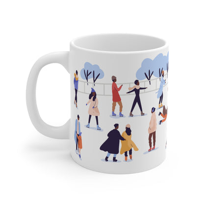 Black Ice Skaters Mug