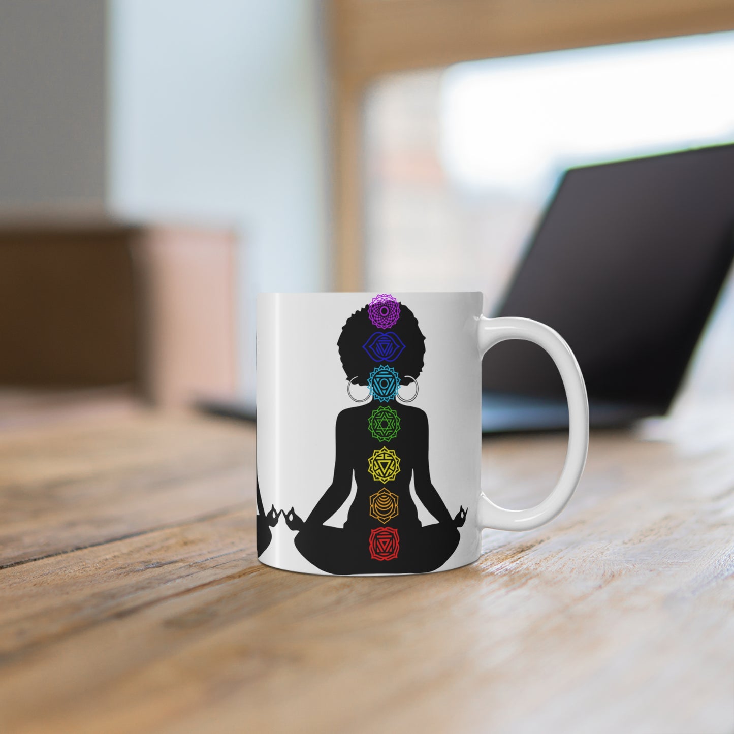 Afro Yoga Chakras Mug