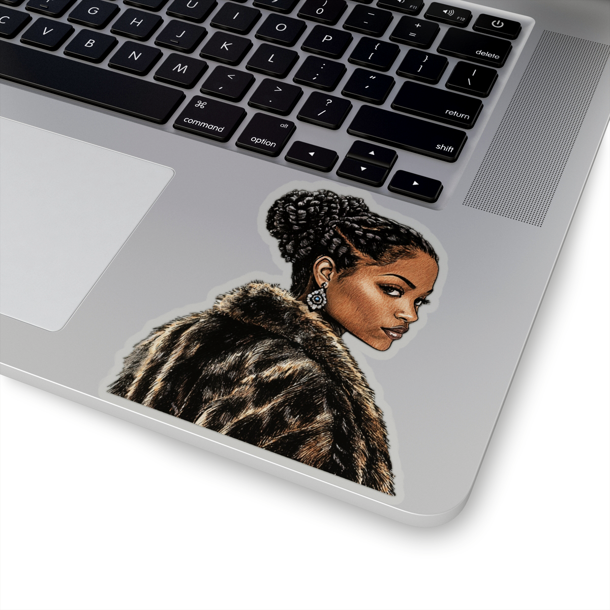 Fur Coat Style Sticker